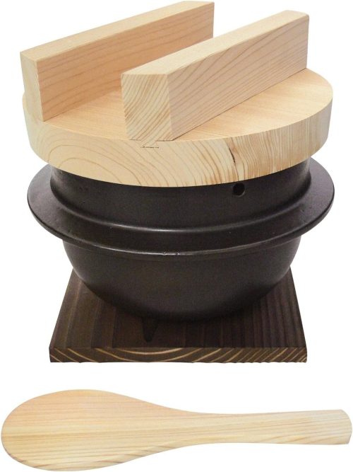 スズ木 萬古焼 羽釜 ごはん鍋 三合炊き 6000-4033