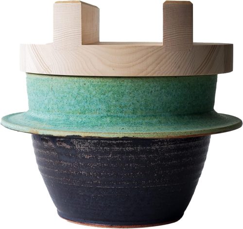 みのさらら 木蓋付 ごはん炊き専用羽釜土鍋 5合炊き