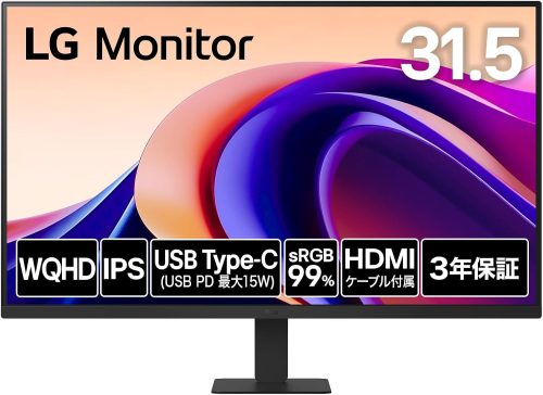 LGエレクトロニクス(LG Electronics) 31.5インチ USB Type-C搭載モニター 32U631A-B