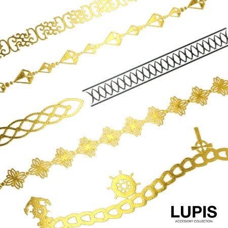 ルピス(LUPIS) タトゥーシール チェーン ゴールド