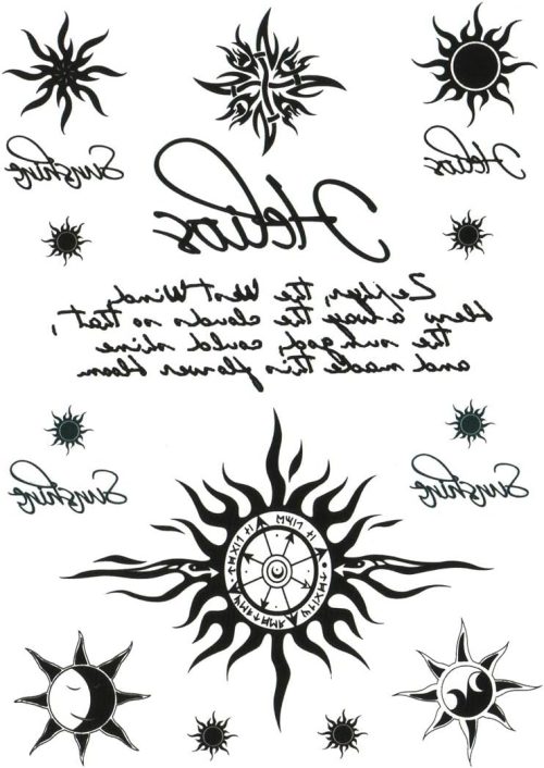 ザ・ファンタジー(The Fantasy) タトゥーシール 太陽