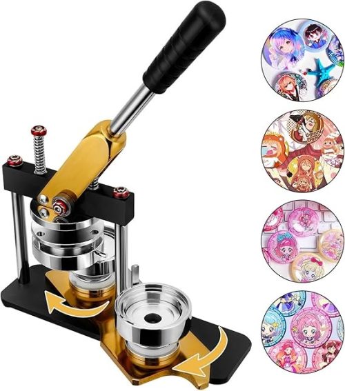 S SMAUTOP ゴールド 缶バッジマシーン