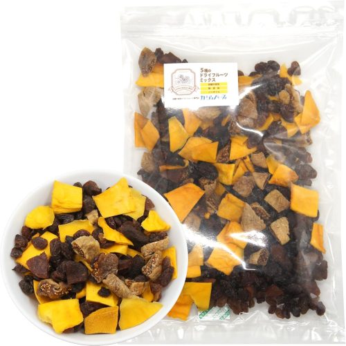 カジュベース 無添加・砂糖不使用 5種のドライフルーツミックス