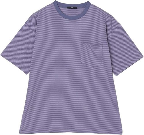 シップス(SHIPS) マイクロ ボーダー ショートスリーブ Tシャツ