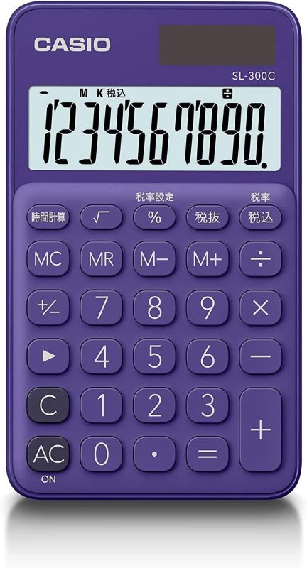 カシオ(CASIO) カラフル電卓 手帳タイプ SL-300C