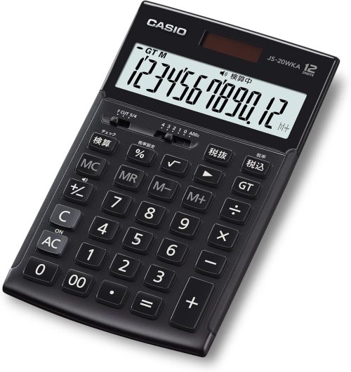 カシオ(CASIO) 本格実務電卓 ジャストタイプ JS-20WKA