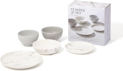 フランフラン(Francfranc) オルディマーブル しっかりごはん 食器5点セット