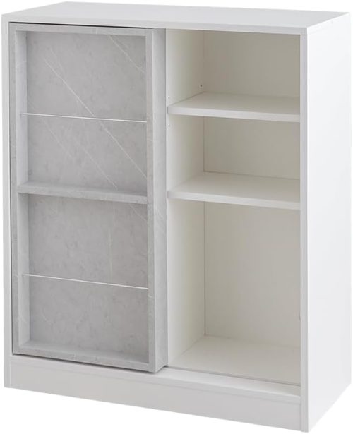 イーナ Mysa スライド収納付本棚ラック 134048