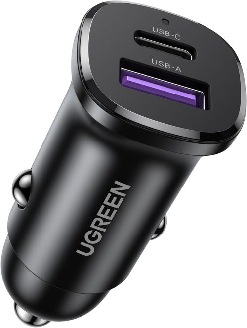 UGREEN シガーソケット USB C カーチャージャー 2ポート