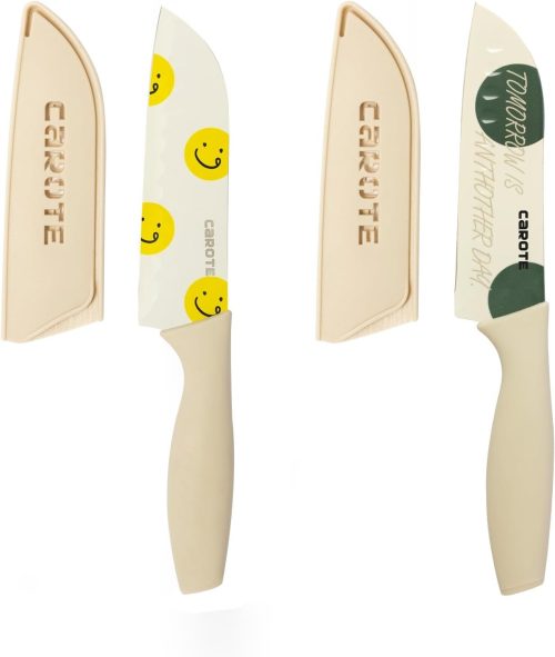 カローテ(CAROTE) 三徳包丁 135mm 2点セット J05955