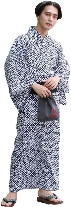 なでしこ メンズ 男物高級綿浴衣3点セット