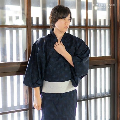 京都きもの町 メンズ両面染め浴衣単品