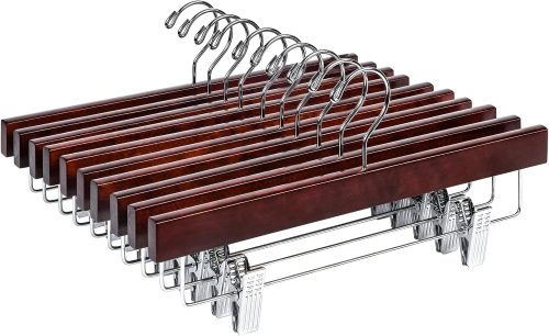 Amber Home 木製ズボンハンガー