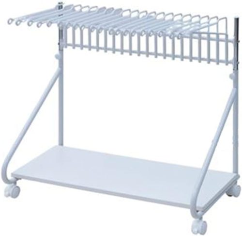 山善(YAMAZEN) 高さが変えられる スラックスハンガー 棚付き RSL-S20