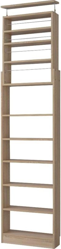 ワイエムワールド 天井つっぱり本棚 スラスト 幅60cm 奥行19cm オープンタイプ 00-130