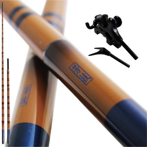 芳技 竿掛け 1本半物 笛巻&黒木弓型万力 中 セット