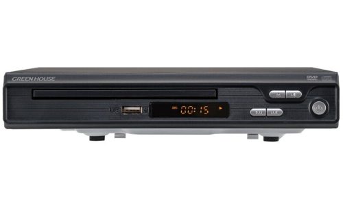 グリーンハウス(GREEN HOUSE) 据え置き型DVDプレーヤー GH-DVP1M-BK