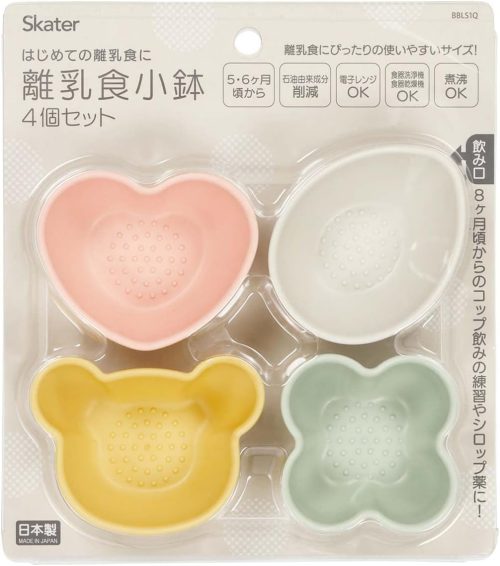 スケーター(Skater) ベビー離乳食小鉢 4個セット くすみカラー BBLS1Q