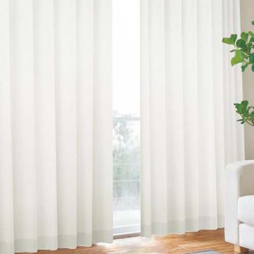 カーテンくれない 困った時はこれ一枚 二重レースカーテン