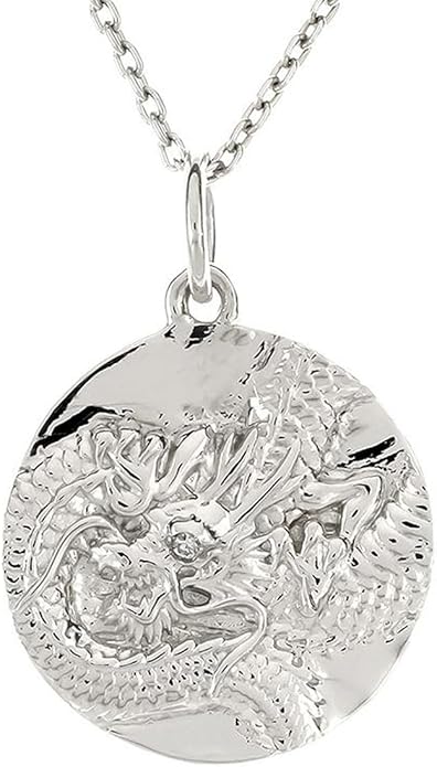 ジュエリー工房アトラス プラチナ ペンダントトップ チャーム コイン メンズ 龍