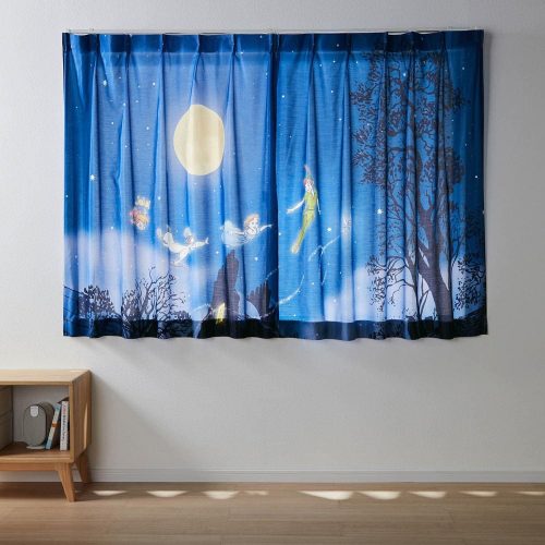 ベルメゾン 一枚絵のようなUVカット・遮熱・遮像ボイルカーテン