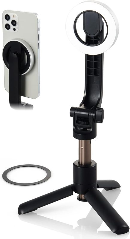 エレコム(ELECOM) 着脱簡単な卓上用スマホ三脚スタンド PWSTMTBK