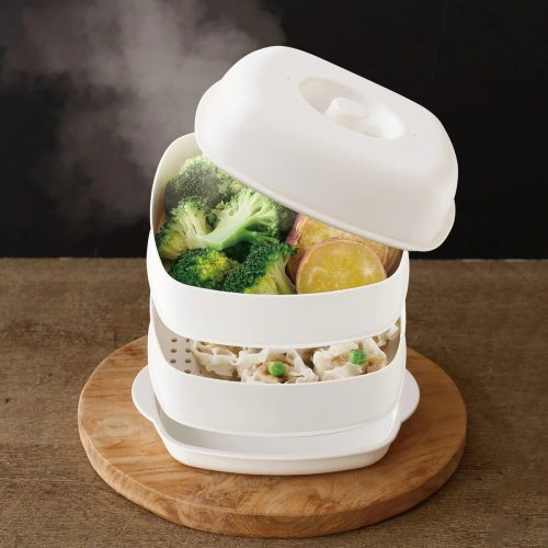 ニトリ(NITORI) 二品作れるレンジせいろ蒸し器 4938442900014