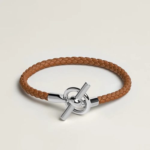 エルメス(HERMES) レザーブレスレット グレナンH