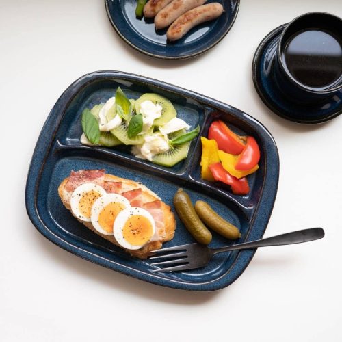 やまに(Yamani) 北欧ブルー 深ブルー ランチプレート 35192534