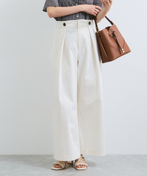 ビス(VIS) 洗える マリンデザインバギーパンツ