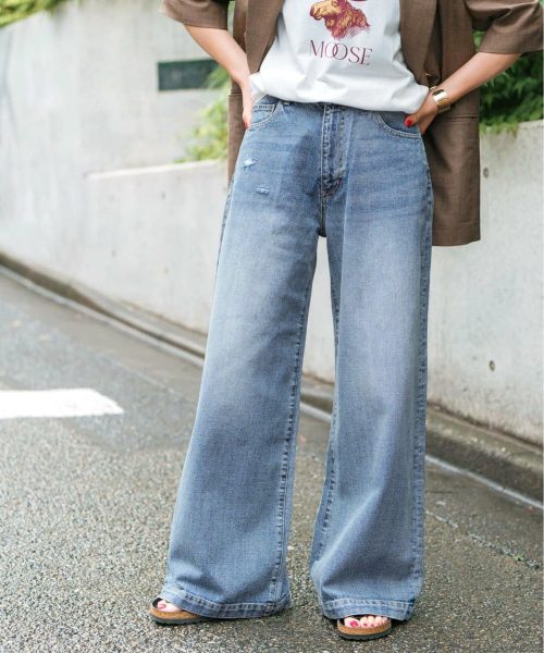 スピックアンドスパン(Spick & Span) 5 1/2 BAGGY DENIM