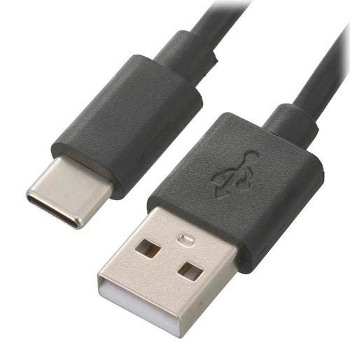 オーム電機(OHM) USBケーブル2.0 タイプA-タイプC 1m SMT-LC1M-K