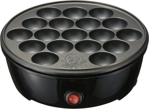 オーム電機(OHM) たこやき器 フッ素樹脂加工プレート 18個焼き ブラック COK-E-T65-AH-K