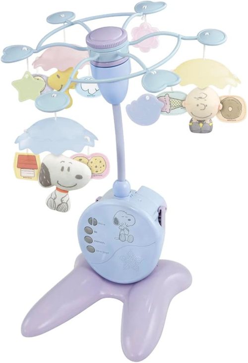 タカラトミー(TAKARA TOMY) 折りたたみベビーベッドにも対応 やわらかガラガラメリープレミアム スヌーピー