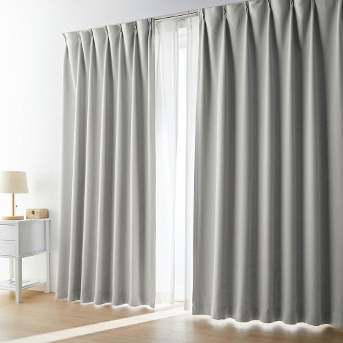 ベルメゾン(Belle Maison) くすみカラーの遮光・遮熱カーテン＆UVカット・遮熱・遮像レースカーテンセット