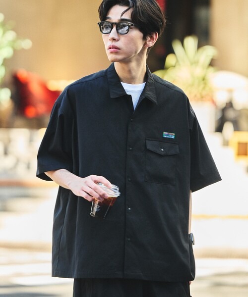 フリークスストア(FREAK'S STORE) エアライド リラックスフィット ショートスリーブ ポケットシャツ