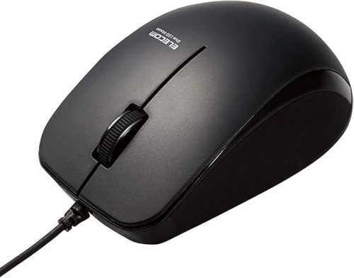 エレコム(ELECOM) 抗菌 有線 BlueLEDマウス 3ボタン M-BL27UBK