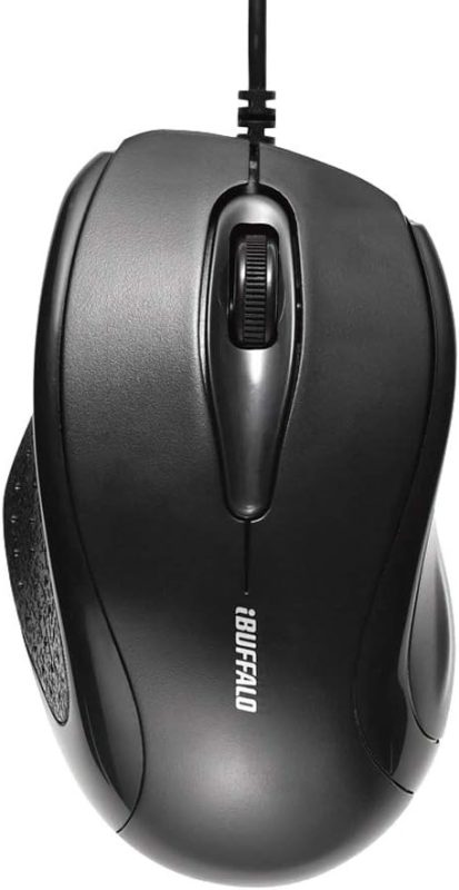 バッファロー(BUFFALO) 有線 IR LEDマウス 3ボタンタイプ 簡易パッケージモデル BSMRU21