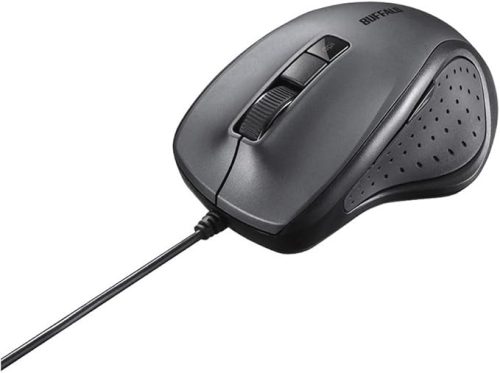 バッファロー(BUFFALO) 有線 BlueLED 静音 5ボタンマウス BSMBU308