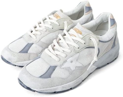 ゴールデングース(goldengoose) メンズ Dad-Star ホワイト&グレースエード&ホワイトレザースター
