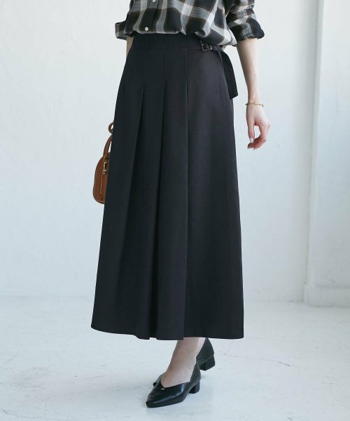 ロペピクニック(ROPE’ PICNIC) レディハンサムシリーズ ウールライクタックキルトスカート