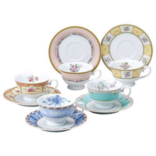 ナルミ(NARUMI) フローラルブティック ティーカップ＆ソーサーアソート 41721-33459