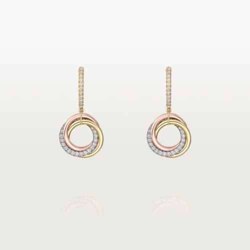 カルティエ(Cartier) トリニティ イヤリング セミパヴェ
