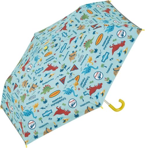 スケーター(Skater) キッズ 晴雨兼用傘 50cm 折りたたみ ディノサウルス UBOTSR1