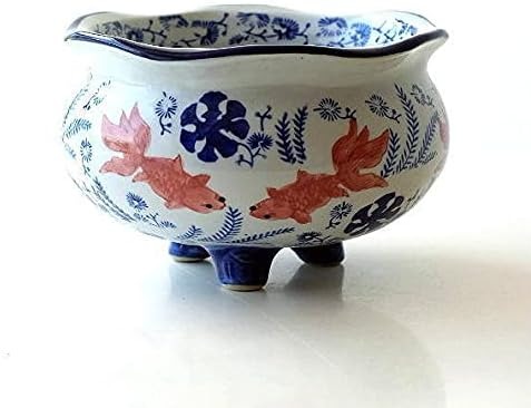 ギギliving 陶器の金魚鉢 swa9376