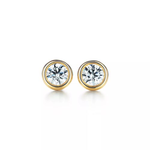 ティファニー(Tiffany & Co.) ダイヤモンド バイ ザ ヤード ピアス イエローゴールド