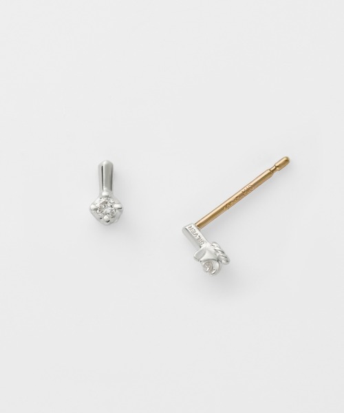 アガット(agete) シルバーダイヤモンドピアス 0.04ct