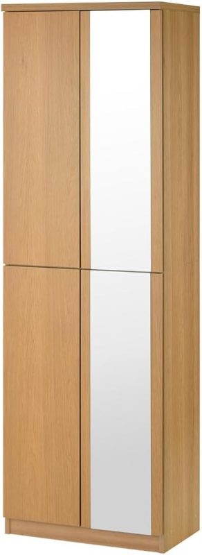 ぼん家具 ミラー付きシューズボックス