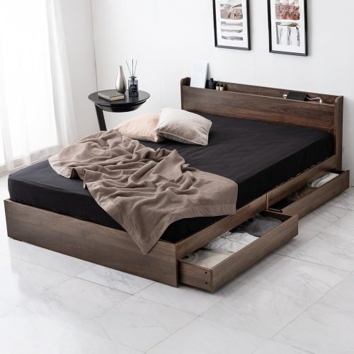 タンスのゲン 収納付きすのこベッド 73400030