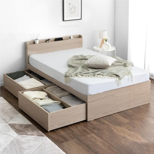 タンスのゲン 衣替えできる大容量収納ベッド 49600220